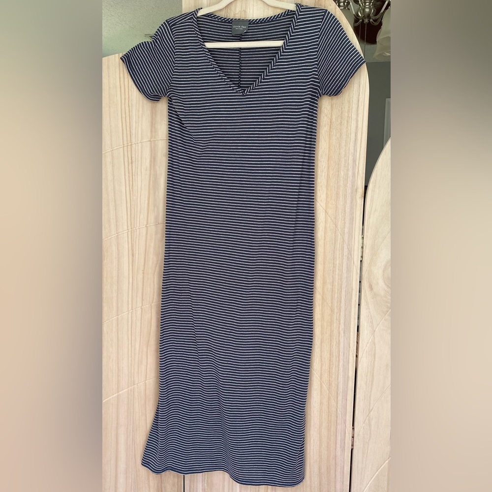 Olivia Rae Navy Stripe Maxi dress size XS